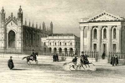Kings College Chapel, University Library & Senate House, Cambridge, c1835. af Unbekannt