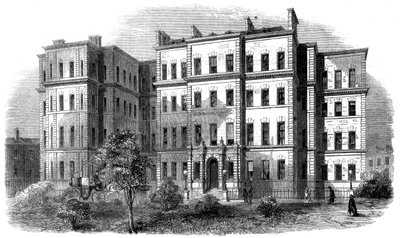 Kings College Hospital, Portugal Street, Lincolns Inn, London, c1860