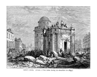 Kings Cross i 1845 af Unbekannt