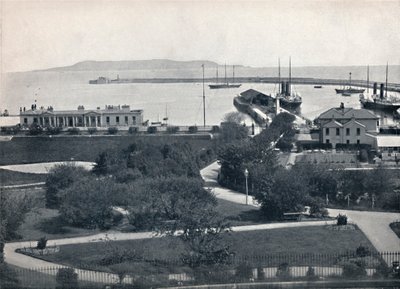 Kingstown - Udsigt over havnen, 1895 af Unbekannt