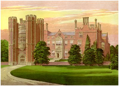 Kirtling Tower, Cambridgeshire, hjemsted for Baroness North, c1880 af Unbekannt