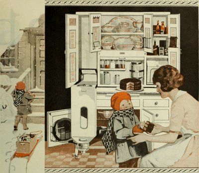 Køkkenreklame fra The Saturday Evening Post, ca 1920-1925. af Unbekannt