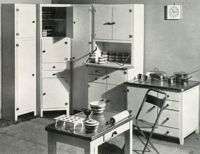 Køkkenmøbler af Heals, London, 1937. af Unbekannt