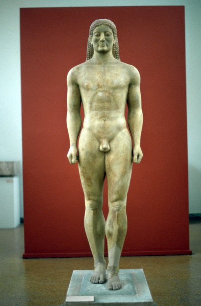 Kouros, c650-500 f.Kr af Unbekannt