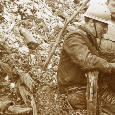 Krupp-graven, Hill 140, Artois, Nordfrankrig, c1915-c1916 af Unbekannt