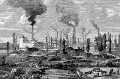Krupps værker, Essen, Tyskland, 1896 af Unbekannt