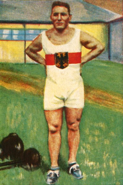 Kurt Helbig, tysk mester i vægtløftning, 1928. af Unbekannt