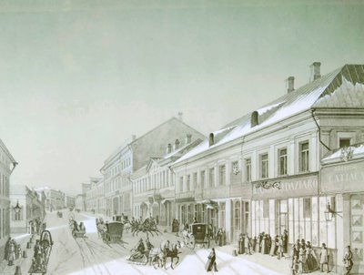 Kuznetsky Most, Moskva, Rusland, 1840