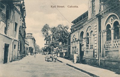 Kyd Street. Calcutta, slutningen af det 19.-begyndelsen af det 20. århundrede. af Unbekannt