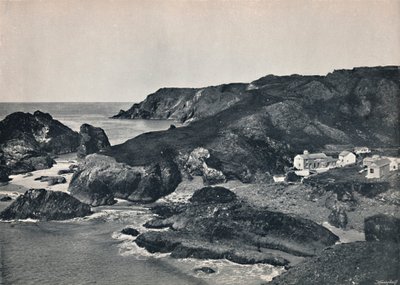 Kynance Cove - The Cove and Village, 1895 af Unbekannt