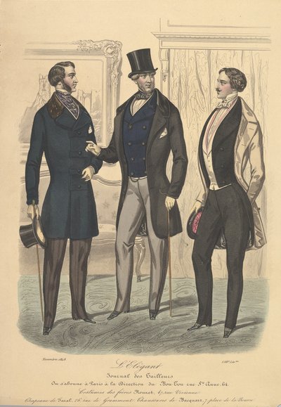 LElegant fra Journal of Tailors, 1848. af Unbekannt