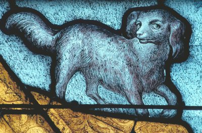 La Ferté-Bernard, hund / farvet glas 1400-tallet af Unbekannt