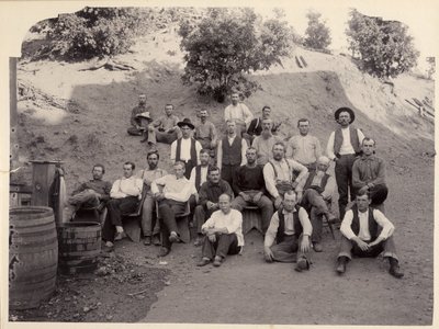 La Grange Mine Crew, Californien, 1900-tallet. af Unbekannt
