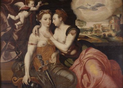 La Justice et la Paix Retfærdighed og Fred, ca. 1560. af Unbekannt