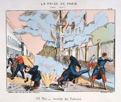 Erobringen af ​​Paris, 23. maj 1871 af Unbekannt