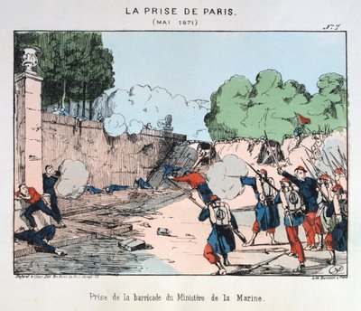 Erobringen af ​​Paris, maj 1871 af Unbekannt