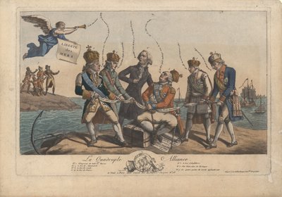 La Quadruple Alliance, 1800. af Unbekannt