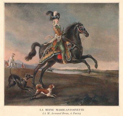 Dronning Marie Antoinette, 1783. af Unbekannt