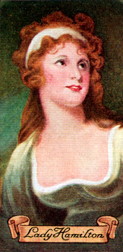 Lady Hamilton, taget fra en række cigaretkort, 1935 af Unbekannt