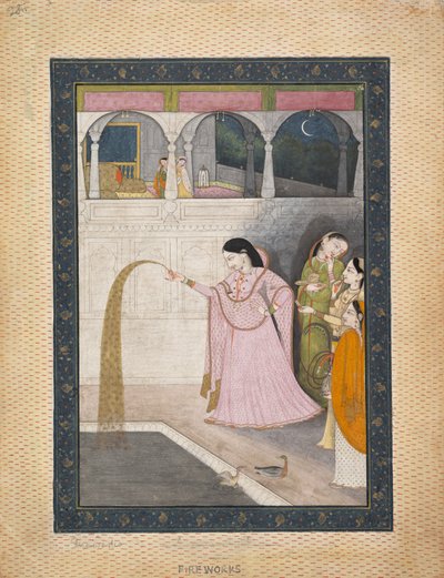Lady holder et stjernekast, ca. 1800. af Unbekannt