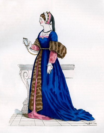 Dame fra hoffet til Frans I af Frankrig, 1500-tallet 1882-1884 af Unbekannt