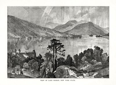 Lake George, New York State, USA, 1877 af Unbekannt