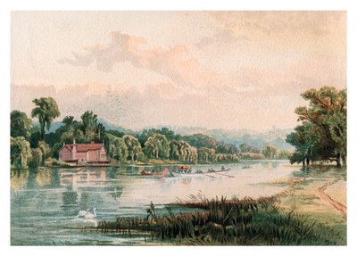 Sø ved Virginia Water, 1880 af Unbekannt