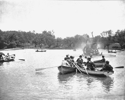 Sø i Wade Park, Cleveland, Ohio, USA, c1900. af Unbekannt