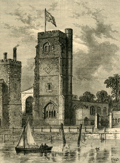Lambeth Kirke 1825, c1878. af Unbekannt