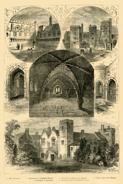 Lambeth Palace, c1878. af Unbekannt