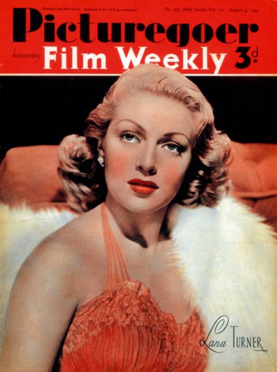 Lana Turner 1921-1995, amerikansk skuespillerinde, 1941 af Unbekannt