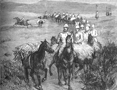 Lancers vender tilbage fra et strejftog, c1880 af Unbekannt