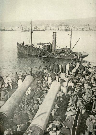 Landgang af de britiske tropper i Salonika, 1919. af Unbekannt