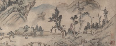 Landskab, begyndelsen af det 20. århundrede, falsk dato fra 1577. af Unbekannt