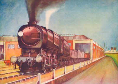 Seneste Austerity Freight Engine, S.R., ved Southampton Docks, 1940 af Unbekannt