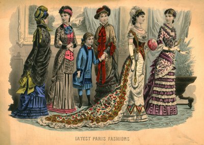 Seneste Paris-mode, 1881. af Unbekannt