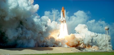 Lancering af rumfærgen Challenger fra Kennedy Space Center, Florida, USA, 1985 af Unbekannt