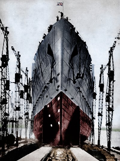 Lancering af Cunard-søfartøjet 