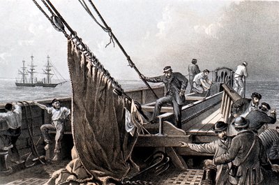 Udlægning af det transatlantiske telegrafkabel, 1865 1866 af Unbekannt