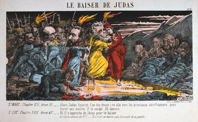 Judas kys, Pariserkommunen, 1871. af Unbekannt