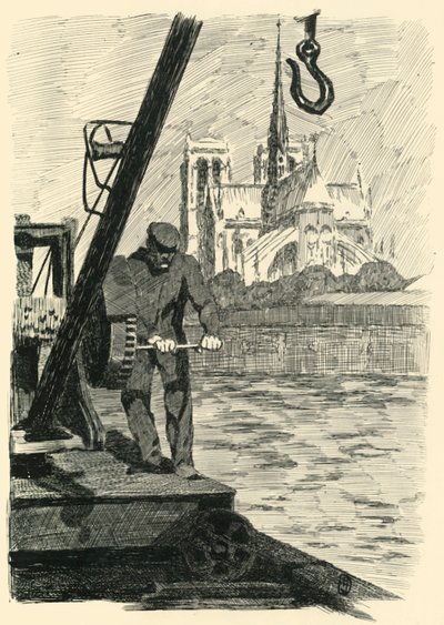 Sengen ved Notre-Dame, Le Matin, 1903. af Unbekannt