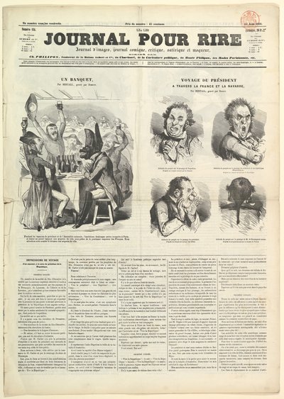 Le Journal Pour Rire, Journal dIimages, Journal Comique, Critique, Satirique et..., 23. august 1850. af Unbekannt