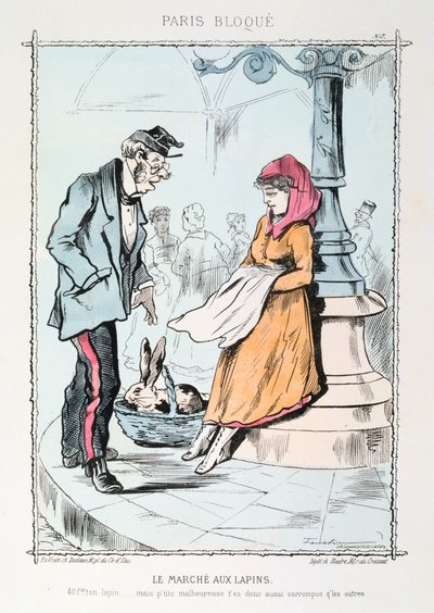 Kaninmarkedet, 1870-1871 af Unbekannt