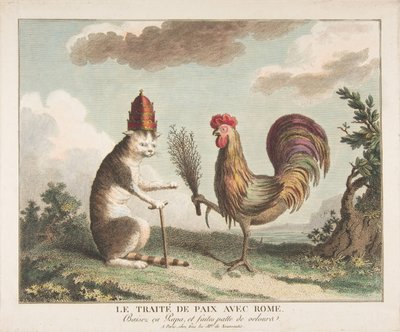 Fredstraktaten med Rom Fredstraktaten med Rom, ca. 1789. af Unbekannt