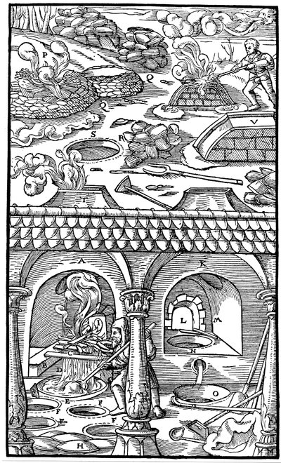Blysmeltning, 1556 af Unbekannt