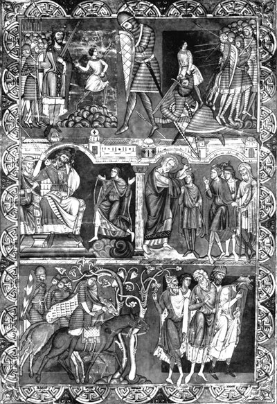 Blad fra en bibel. Winchester, c1160-1170, 1930 af Unbekannt