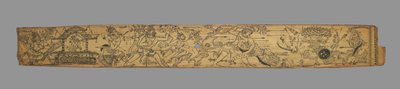 Blad fra en romantik fra Chandrabhanu og Lavanyavati fra Upendra Bhanja..., slutningen af 1700-tallet. af Unbekannt