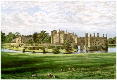 Leeds Castle, Kent, hjemsted for familien Wykeham-Martin, c1880 af Unbekannt