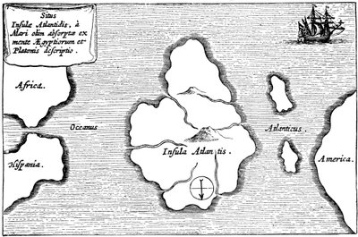 Den legendariske ø Atlantis af Unbekannt