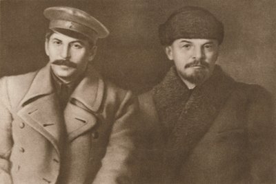 Lenin og Stalin, marts 1919, 1939. af Unbekannt